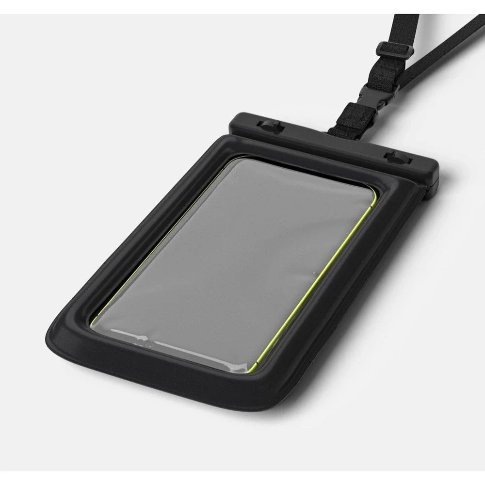 Heyday Waterproof Phone Pouch with Lanyard | Durable Protection for Beach Black